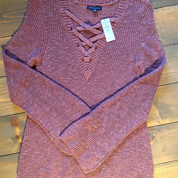 American Eagle Outfitters Sweaters - American Eagle lace up sweater